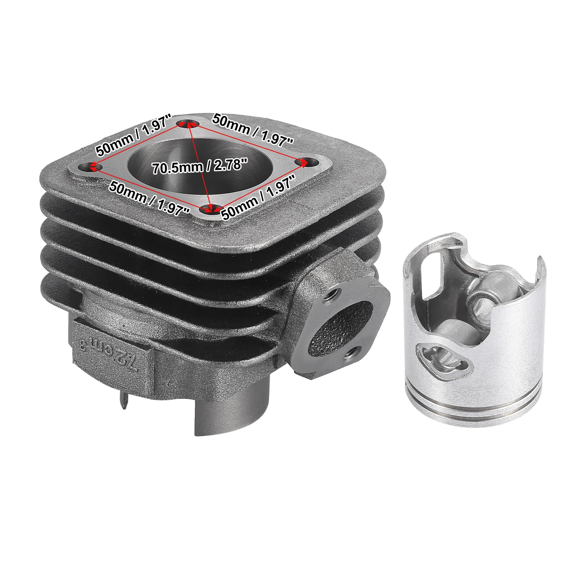 Amazon.com: Motoforti Racing Scooter Cylinder Big Bore Kit with